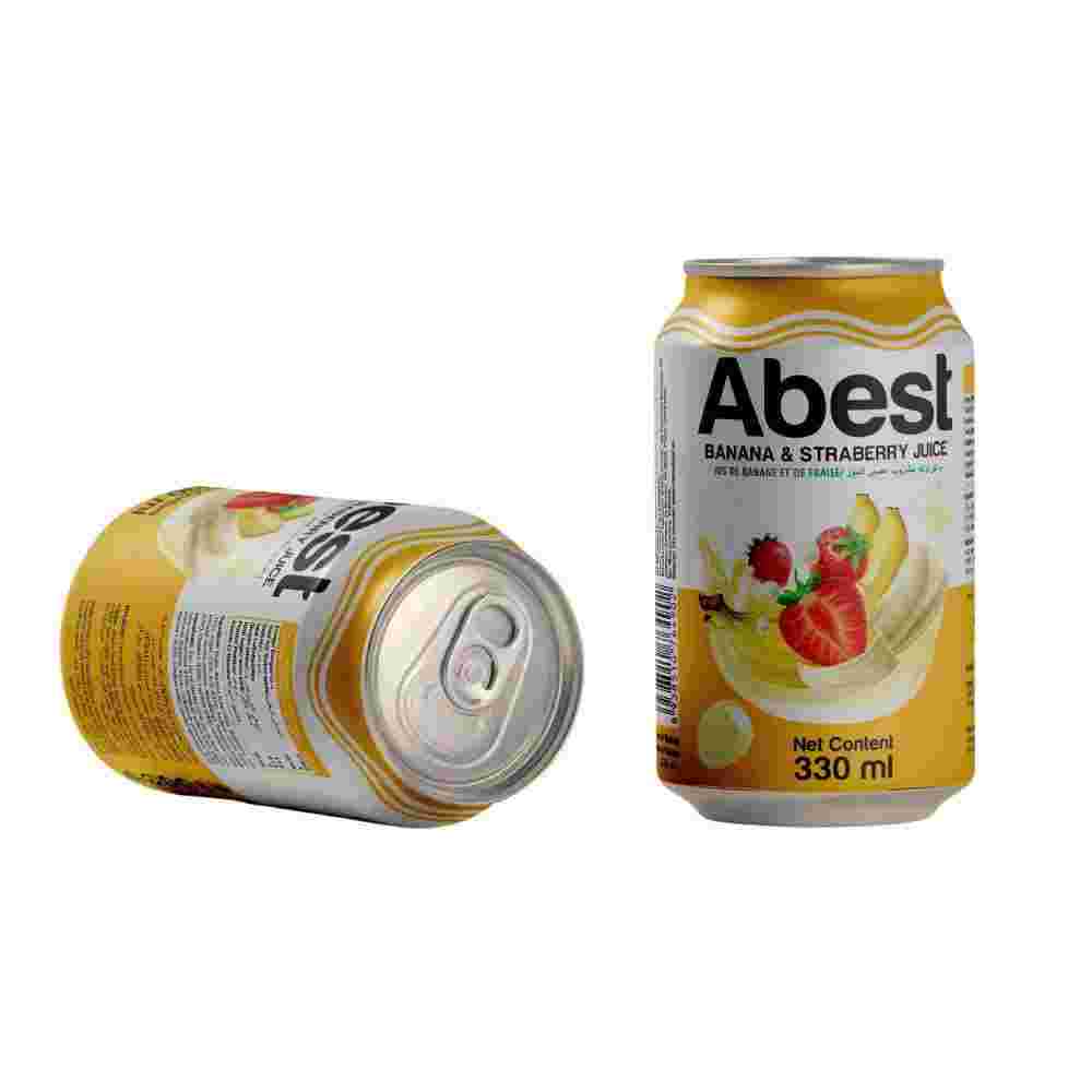 Abest Banana and strawberry 330mlx24 cans/carton